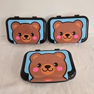 ZIPIT Recycled Plastic Pencil Boxes for Kids Set of 3